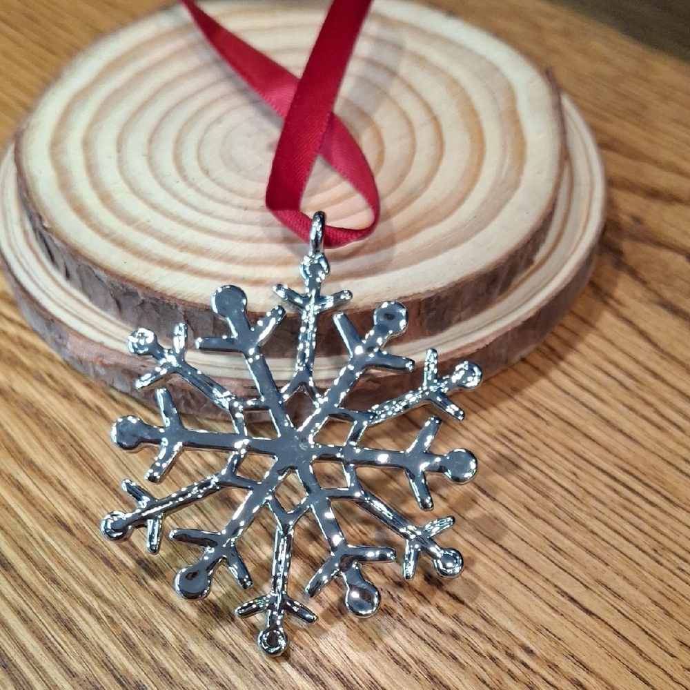 Maurices Silver Snowflake Ornament